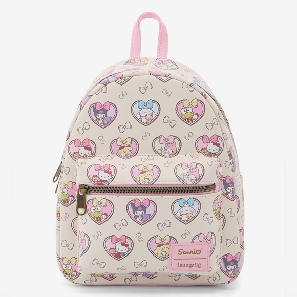 Loungefly Hello Kitty And Friends Bestie Hearts Mini Backpack (Light pink) - Picture 2 of 11